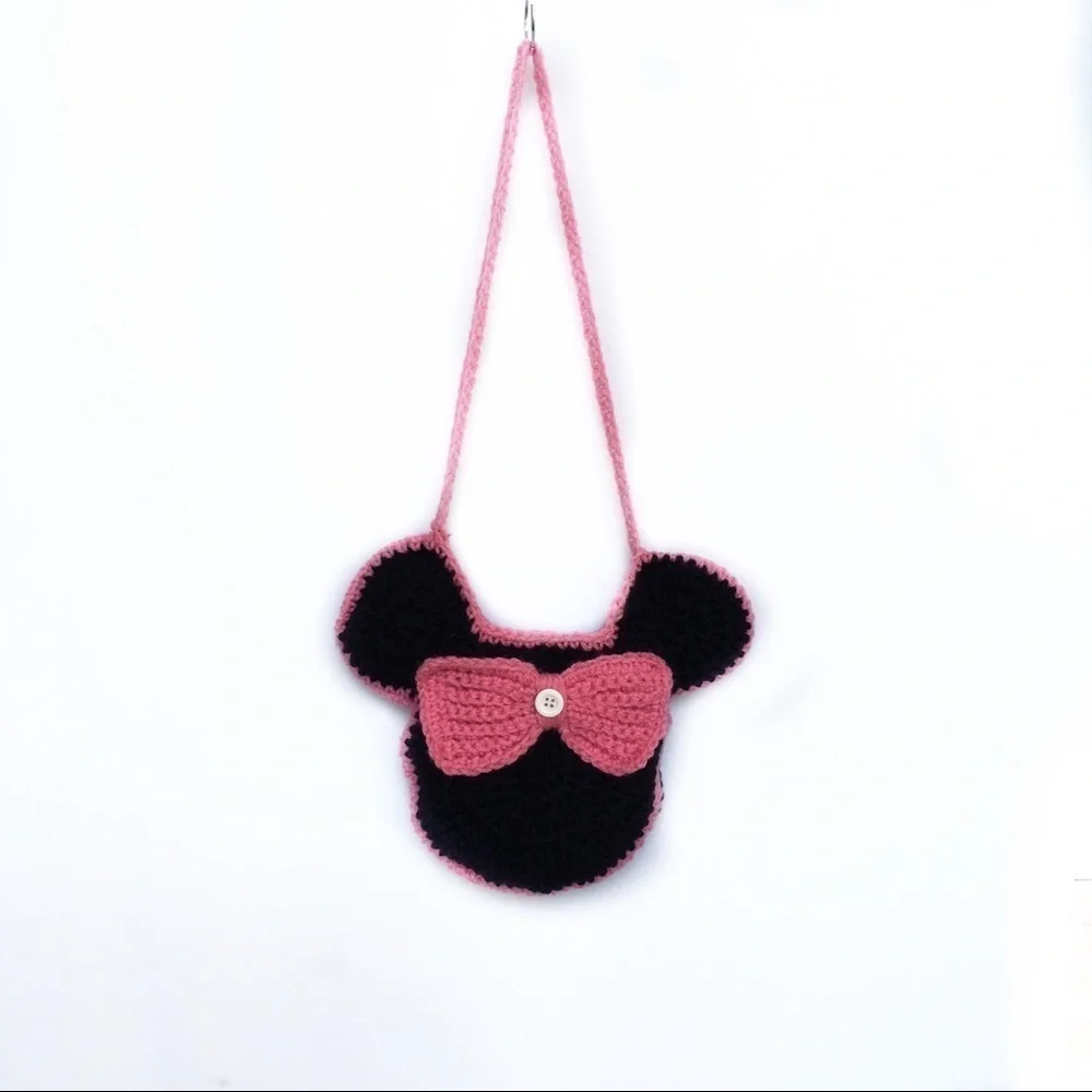 Minnie Mouse Black and Pink Purse
